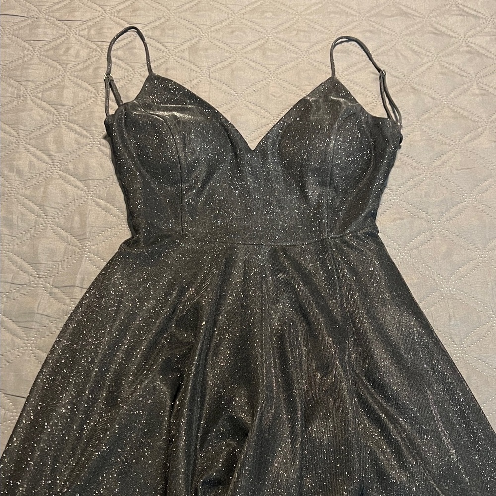 Windsor Black Sparkle A-Line Dress